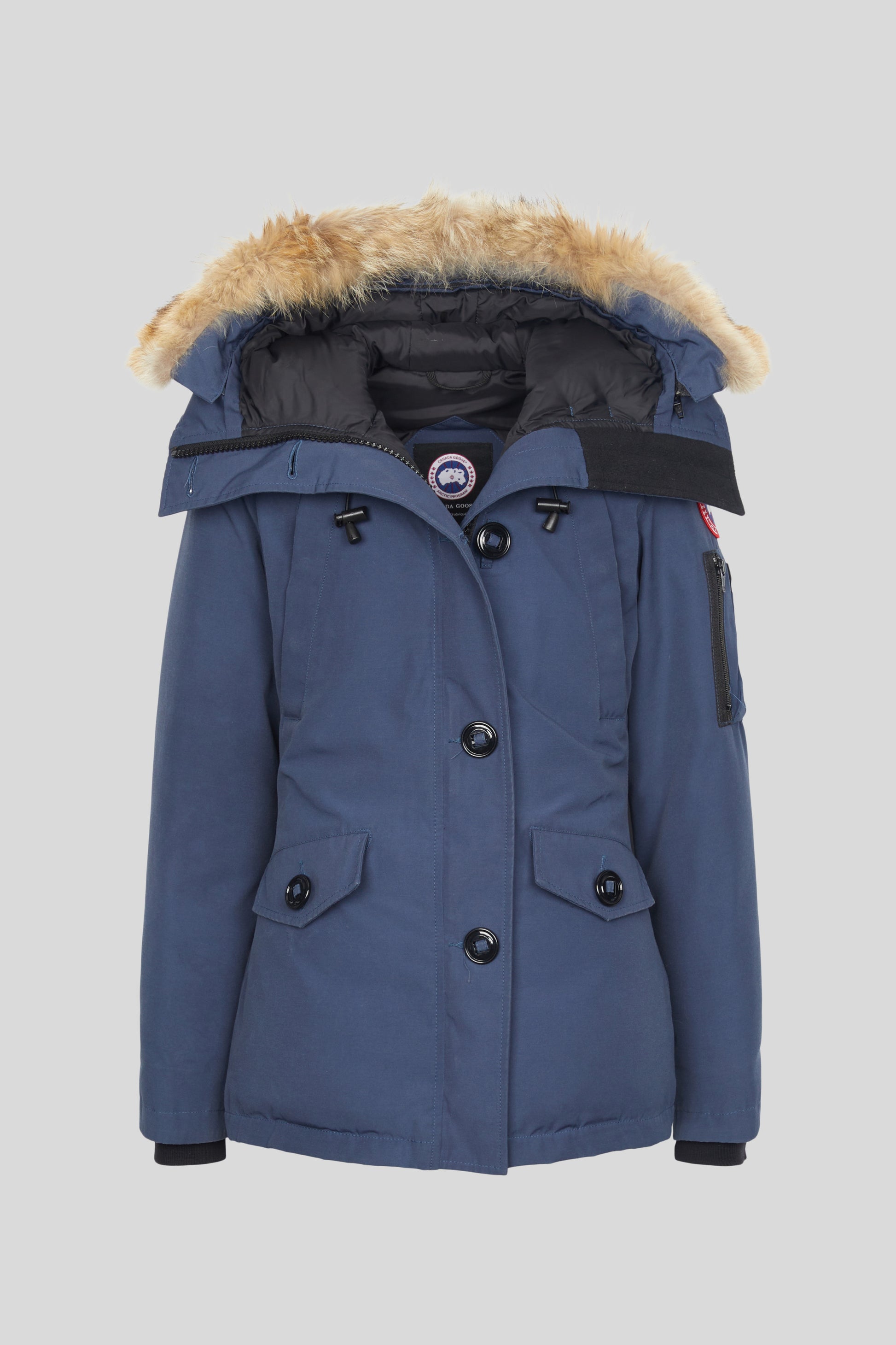 Navy Canada Goose Montebello Down Parka Fur Collar Duck Down Goose