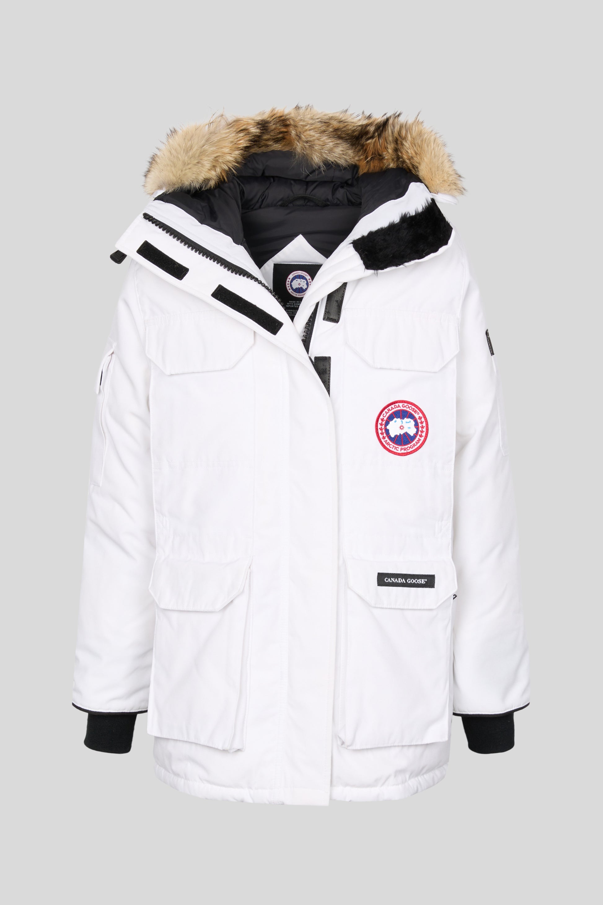 Fur Trim Canada Goose Langford Parka Fusion Fit White Canada Goose