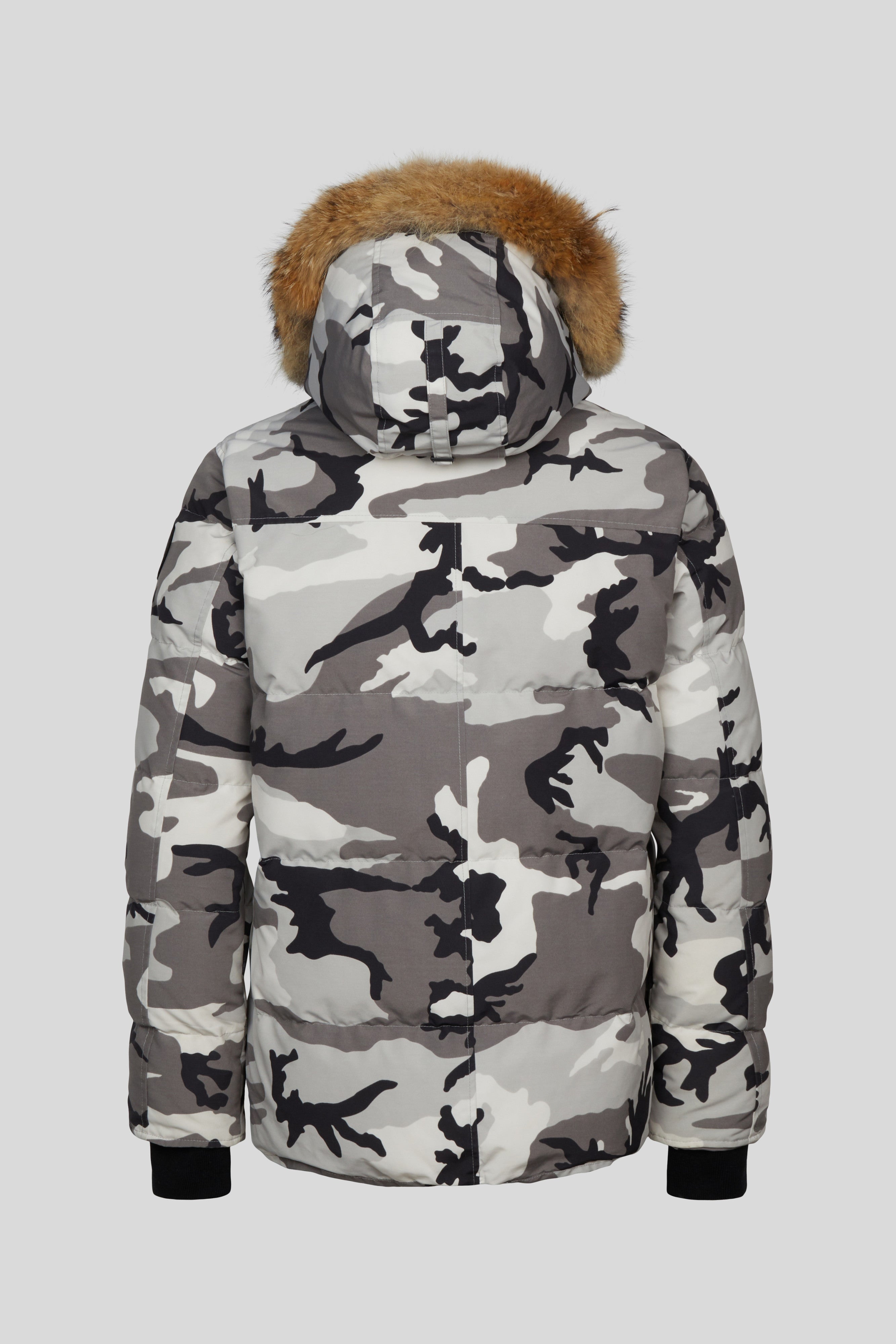 Wyndham parka black label grey camo top