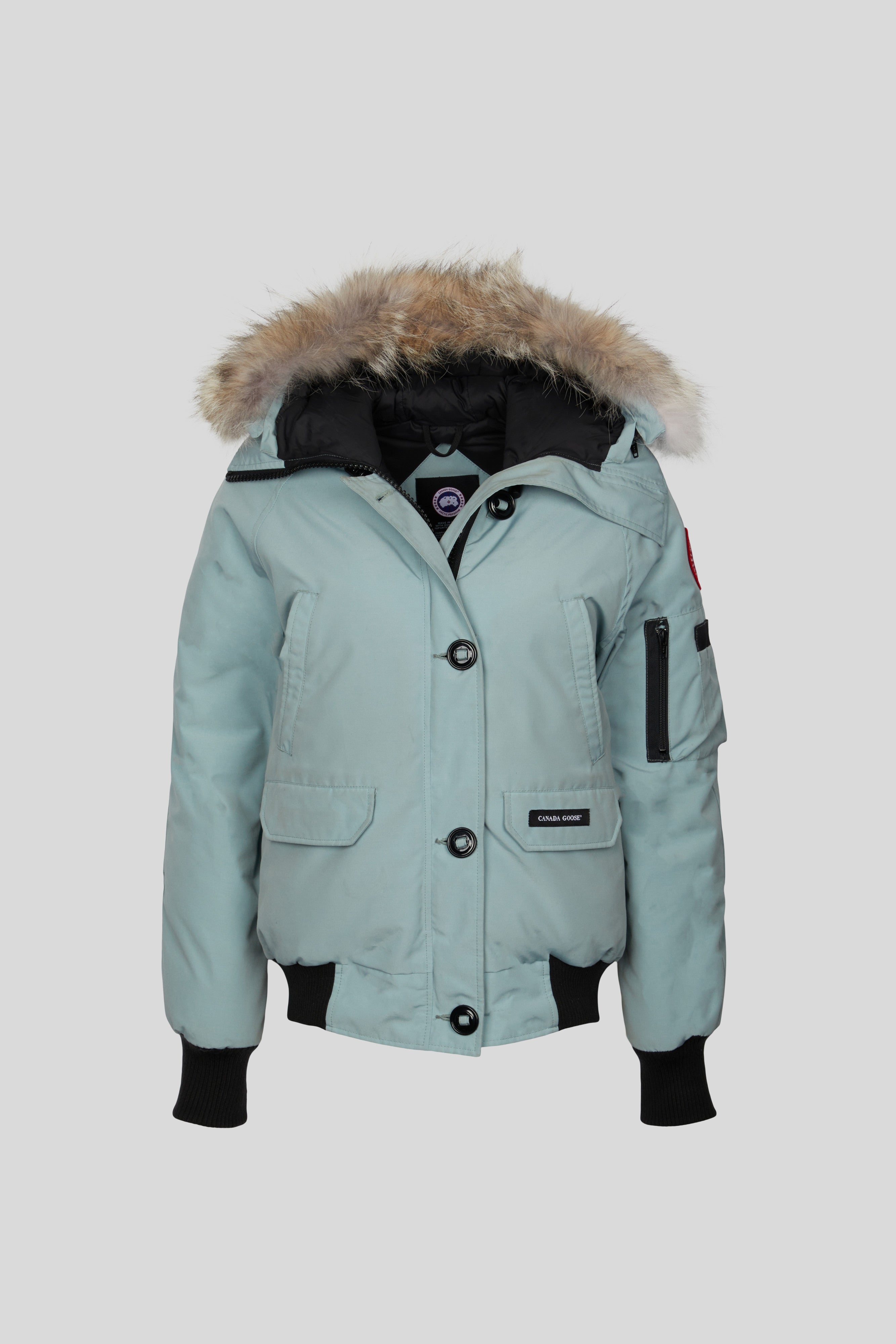 Canada goose hot sale grey bomber womens